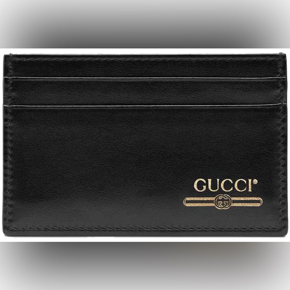 Gucci Black Leather Card Holder (no box)